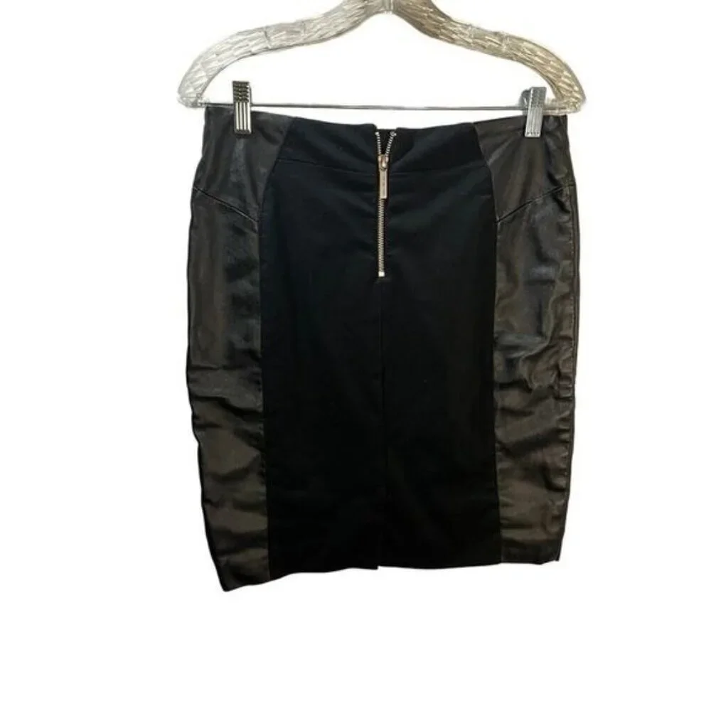 NEW Michael Kors Black and Gray Color Block Pencil Skirt Size 8‎